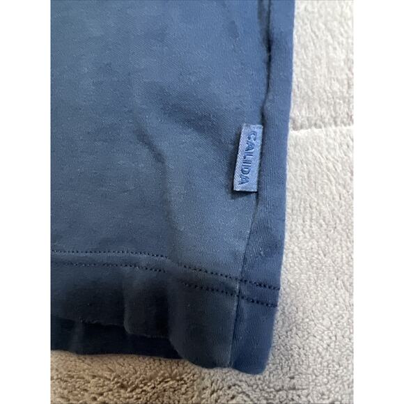 Calida Womens Medium Navy Blue 100% Cotton V Neck T-Shirt Sleep Shirt READ - Picture 4 of 12